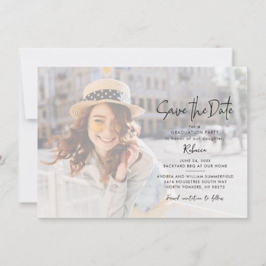 Abschluss 2025 Party Ankündigung Datum freihalten (Rückseite)