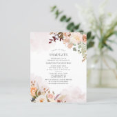 Abschluss 2025 Party Einladung Blumengrad (Stehend Vorderseite)