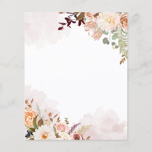 Abschluss 2025 Party Einladung Blumengrad (Rückseite)