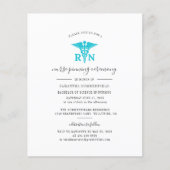 Abschluss 2025 Party Einladung für Krankenpflege (Vorderseite)