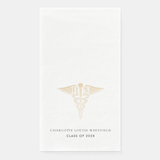 Abschluss 2025 Party für Krankenpflege Serviette (Vorderseite)