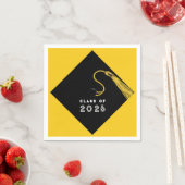 Abschluss 2025 Party gelb Serviette (Beispiel)