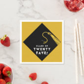 Abschluss 2025 Party Gold Serviette (Beispiel)