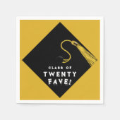 Abschluss 2025 Party Gold Serviette (Vorderseite)