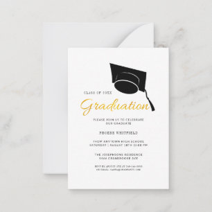 Abschluss 2025 Party Grad Cap Einladung