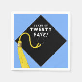 Abschluss 2025 Party Light Blue Serviette (Vorderseite)