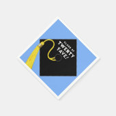 Abschluss 2025 Party Light Blue Serviette (Ecke)