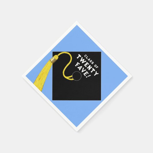 Abschluss 2025 Party Light Blue Serviette (Ecke)