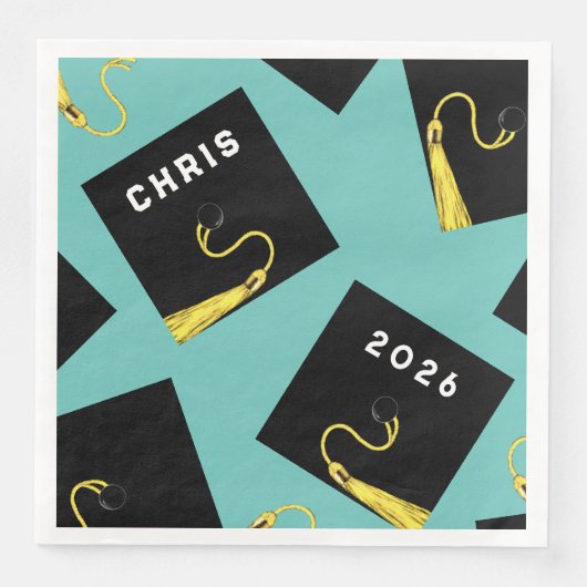 Abschluss 2025 Party Napkins Serviette (Vorderseite)