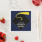 Abschluss 2025 Party Navy Blue Serviette (Beispiel)