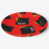 Abschluss 2025 Party Paper Teller (Schrägansicht)