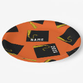 Abschluss 2025 Party Paper Teller (Schrägansicht)