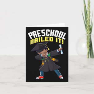Abschluss 2025 Preschool nagelte es schwarz Karte