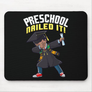 Abschluss 2025 Preschool nagelte es schwarz Mousepad