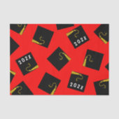 Abschluss 2025 Rot Seidenpapier (Vorderseite)