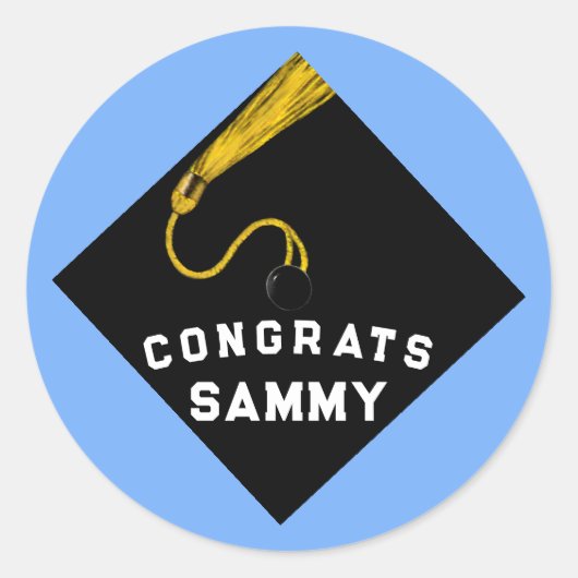 Abschluss 2025 runder aufkleber (Vorderseite)