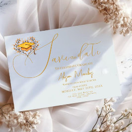 Abschluss 2025 Save the Date Gold Cap