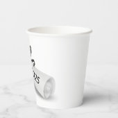 Abschluss 2025 Schuldiplom Pappbecher (Rückseite)