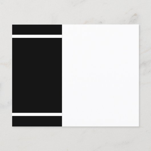 Abschluss 2025 Schwarz-weiße Grad Party Einladung (Rückseite)