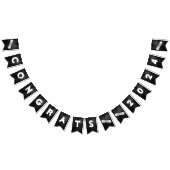 Abschluss 2025 - Schwarzes Leder und Diplome Wimpelkette (Alle)