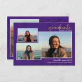 Abschluss 2025 Script 4 Foto Lila Ankündigung (Vorne/Hinten)