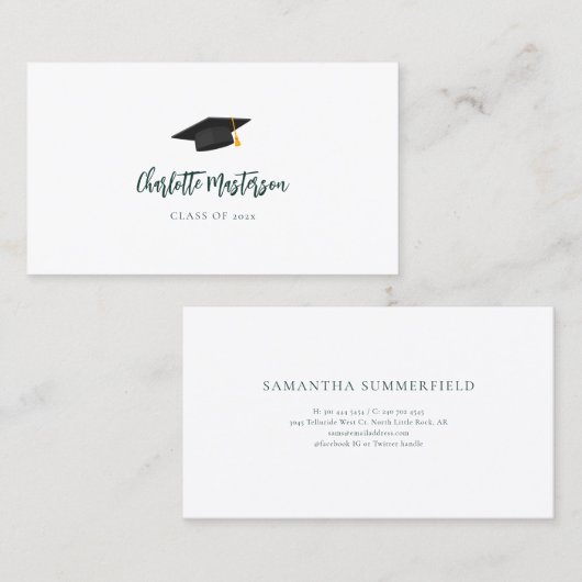 Abschluss 2025 Skriptbezeichnung Visitenkarte (Vorne/Hinten)