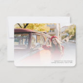 Abschluss 2025 Sonnenblumen Foto Grad Party Einladung (Rückseite)