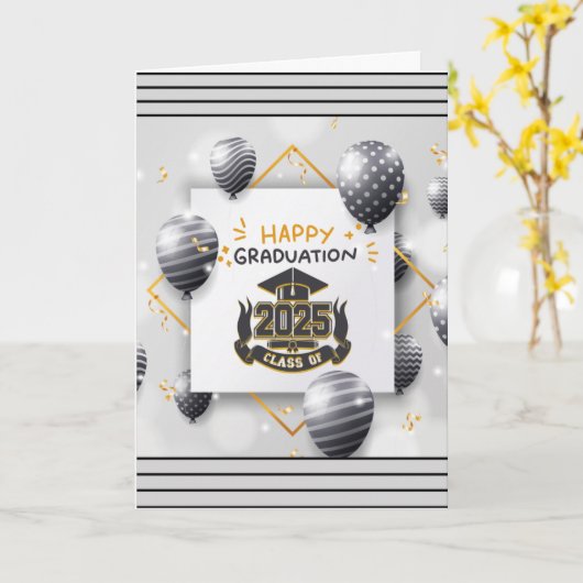 Abschluss 2025 (Sprichwörter 3:5) Karte (Gelbe Blume)