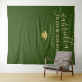 Abschluss 2025 Stand zum Thema "Grünes Foto" Wandteppich (Beispiel (Horizontal))