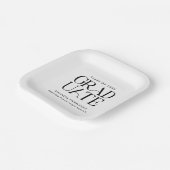 Abschluss 2025 Typografie Modernes Grad Party Pappteller (Gewinkelt)