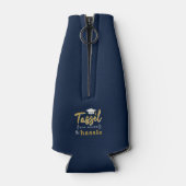 Abschluss 2025 Uni Navy Blue Grad Party Flaschenkühler (Rückseite)