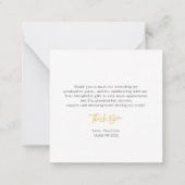 Abschluss 2025 Vielen Dank Mitteilungskarte (Rückseite)