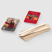 Abschluss 2025 White Red Grad Fotos Custom Fächer (Non-assembled)