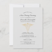 Abschluss 2025 Zeremonie zur Pflege von Krankensch Einladung (Vorderseite)