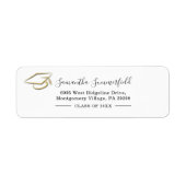 Abschluss 2026 Absolvent Moderne Rücksendeadresse (Vorne)