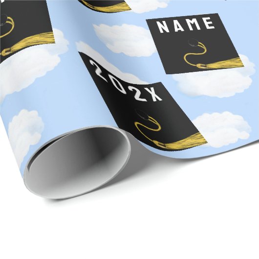 Abschluss 2026 geschenkpapier (Rolleneckpunkt)