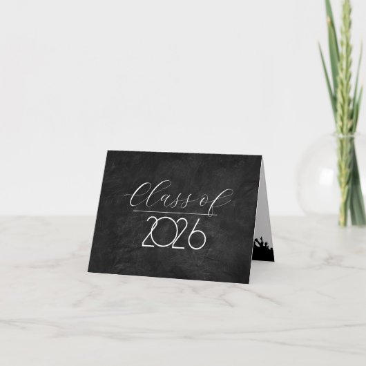 Abschluss 2026 Glückwünsche zu Leder Karte (Vorderseite)