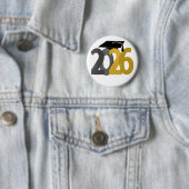 Abschluss 2026: Gold und Grau Button (Beispiel)