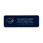 Abschluss 2026 Graduiertenmütze Absenderadresse (Vorne)