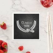 Abschluss 2026 Lorbeer und Diplom Serviette (Beispiel)