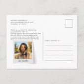 Abschluss 2026 Multi-Foto-Script Danke Postkarte (Rückseite)