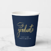 Abschluss 2026 Script Grad Party Pappbecher (Vorderseite)