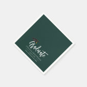 Abschluss 2026 Script Grüner Papier Serviette (Ecke)