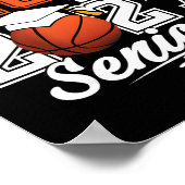 Abschluss 2026 Stolz Mutter eines Basketball-Senio Poster (Ecke)