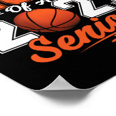 Abschluss 2026 Stolz Mutter eines Basketball-Senio Poster (Ecke)