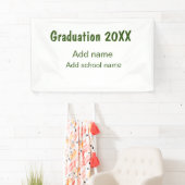 Abschluss 20XX Jahr Jahr Name Schule Grün modern Banner (Insitu)