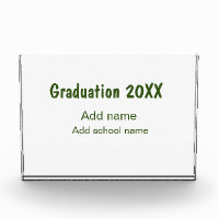 Abschluss 20XX Jahr Jahr Name Schule Grün modern