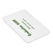 Abschluss 20XX Jahr Jahr Name Schule Grün modern Magnet (Rechte Seite)