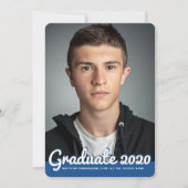 Abschluss 20XX | Modernes Foto Einladung (Vorderseite)