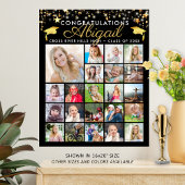 Abschluss 22 Foto Collage Script - benutzerdefinie Poster